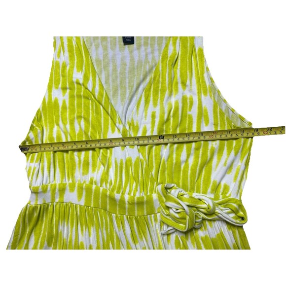Lane Bryant Tie Dye Wrap Dress Women 14/16(1X) Bright Neon Sundress - Picture 4 of 6